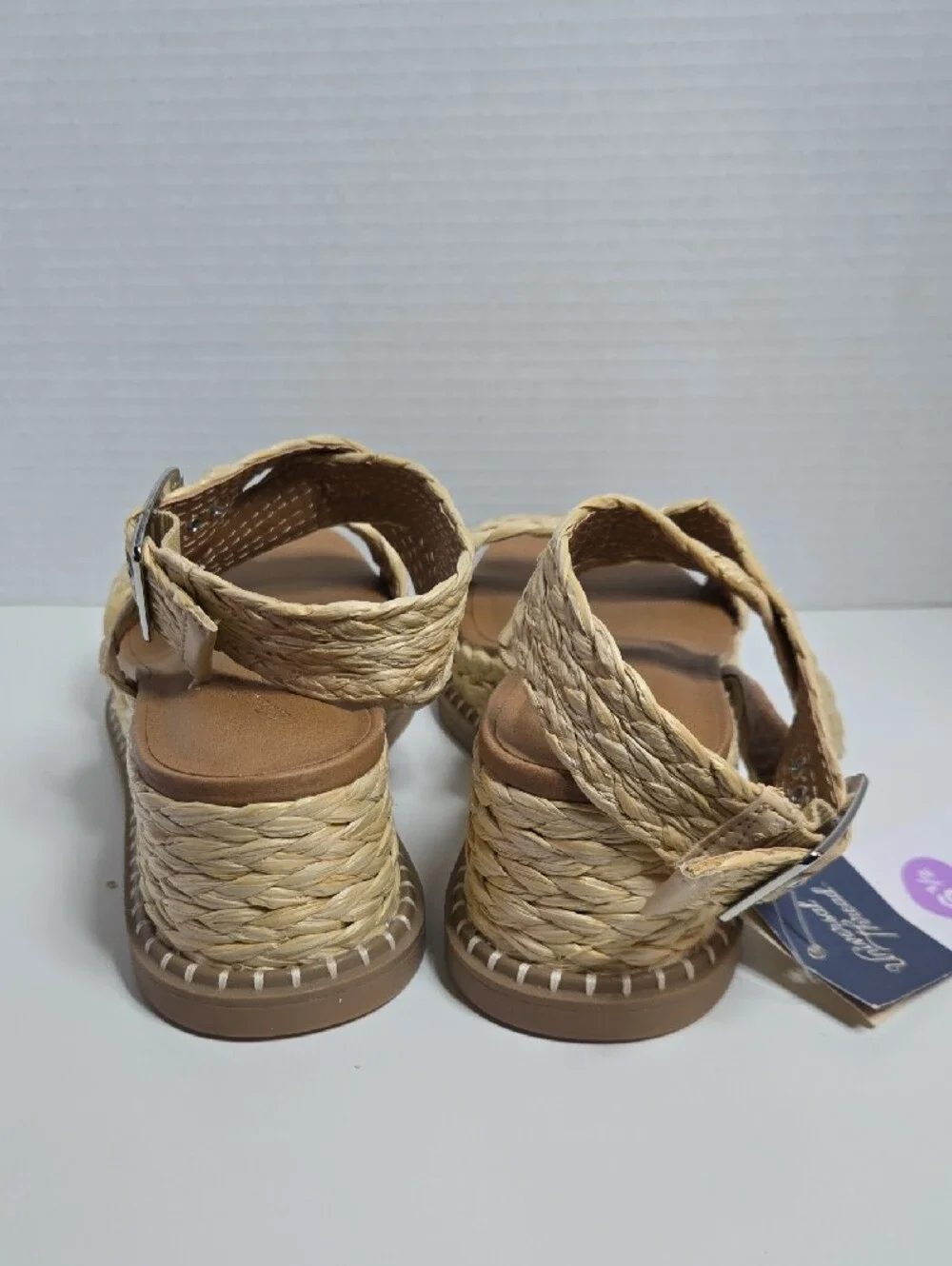 NEW Universal Thread Braided Natural-Tone Espadrille Sandals